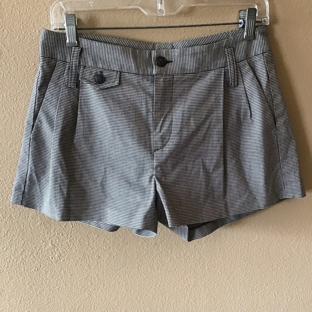 NWOT Rag & Bone Houndstooth Pleated 5-Pocket Shorts (Size 4)